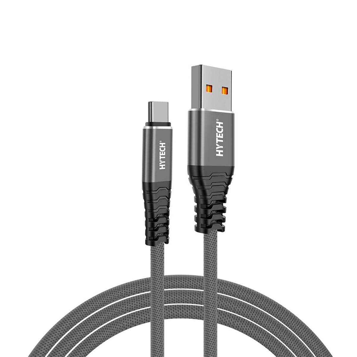 HYTECH ŞARJ KABLOSU HY-X410 TYPE-C GRİ 3A 100 CM 1
