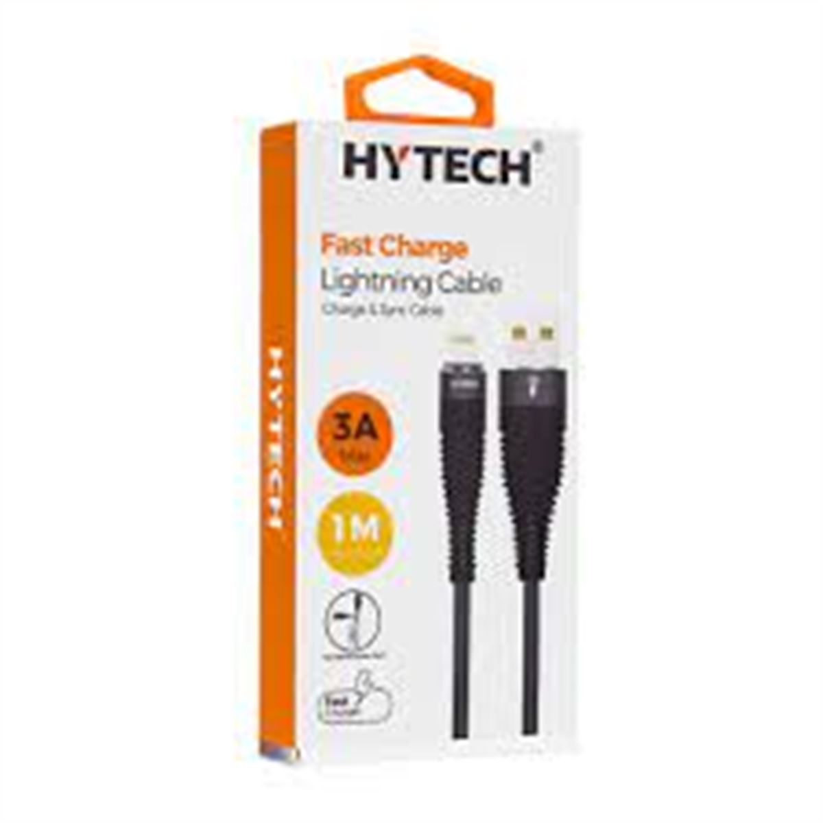 HYTECH DATA ŞARJ KABLOSU HY-X325 3A İPHONE USB GRİ 1
