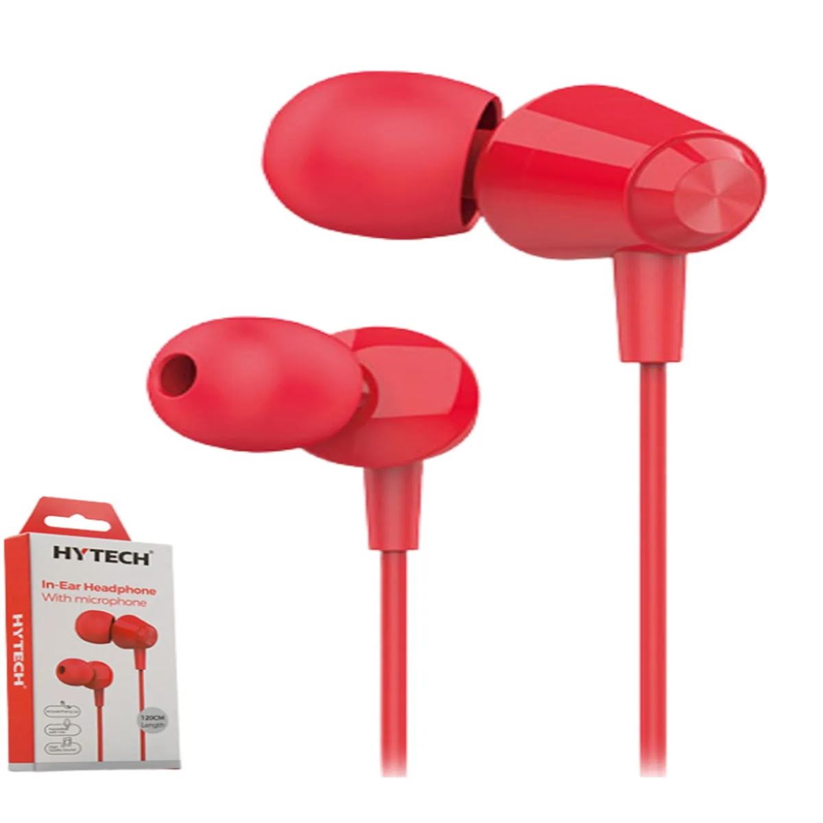 HYTECH KULAKLIK HY-XK30 KULAKİÇİ KIRMIZI MİKROFONLU 1