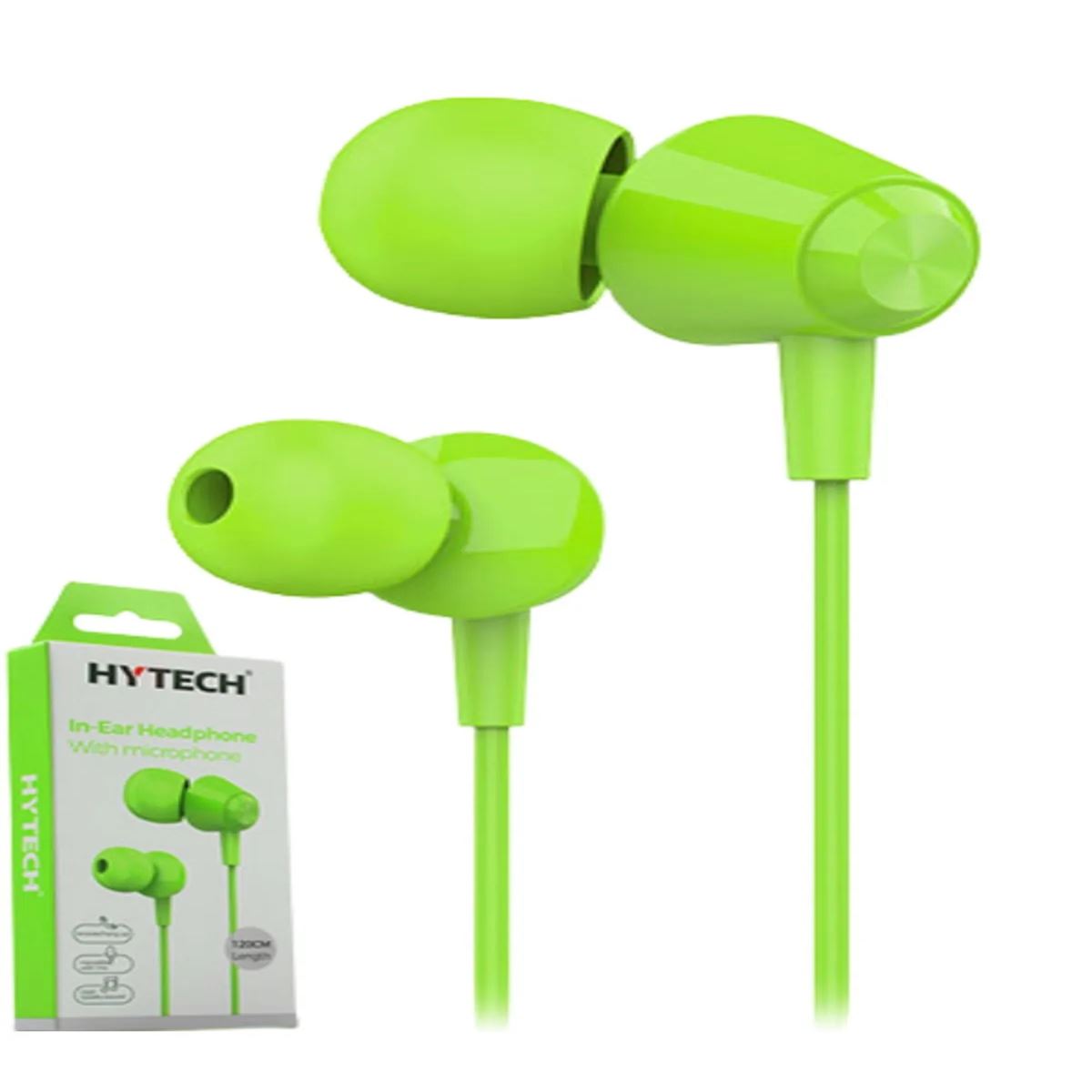 HYTECH KULAKLIK HY-XK30 KULAKİÇİ YEŞİL MİKROFONLU 1