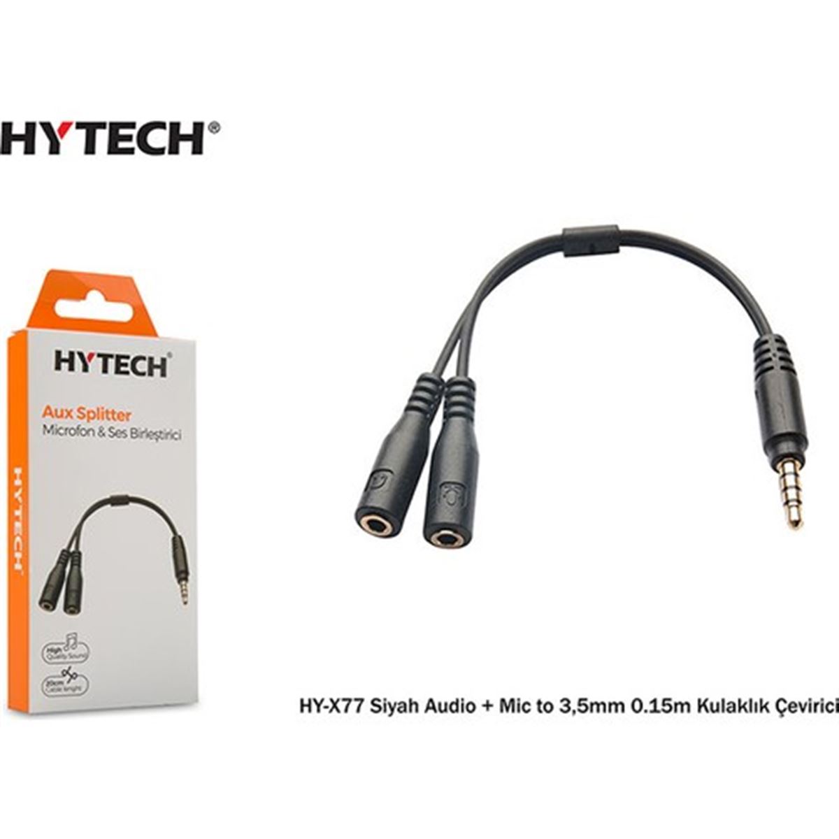HYTECH MİKROFON-SES BİRLEŞTİRİCİ HY-X77 SİYAH 1