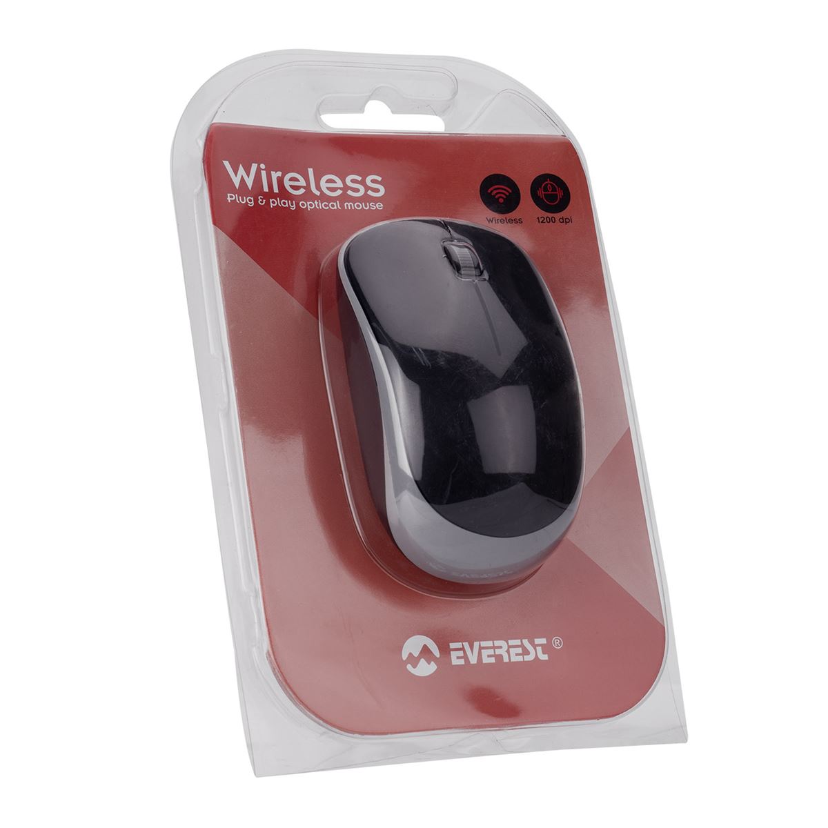 EVEREST MOUSE SM-833 SİYAH GRİ USB KABLOSUZ 1
