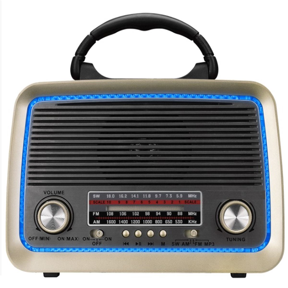 MİKADO RADYO MDR-99 RETRO AHŞAP BLUETOOTH+USB+TF CARD 1