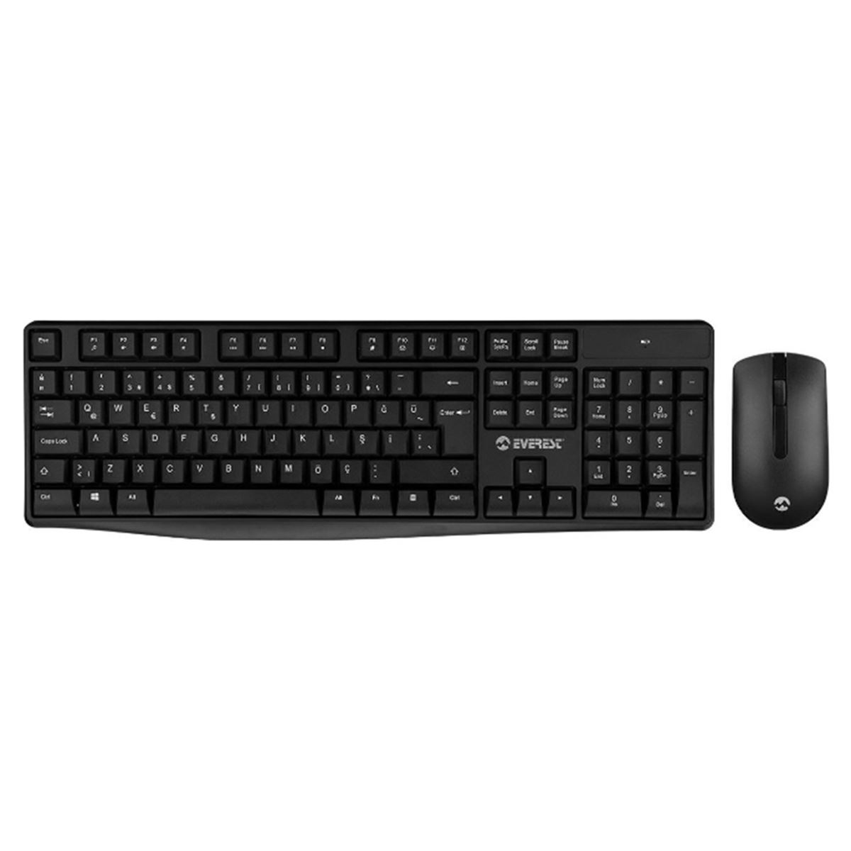 EVEREST KLAVYE Q + MOUSE KABLOSUZ KM-7500 SİYAH 1