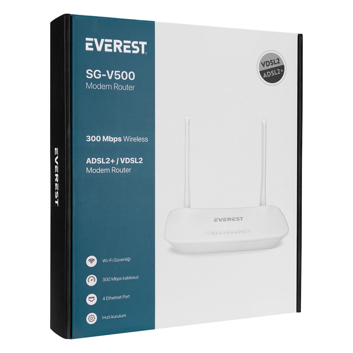 EVEREST MODEM ROUTER SG-V500 ADSL2+VDSL2 BEYAZ KABLOSUZ 1