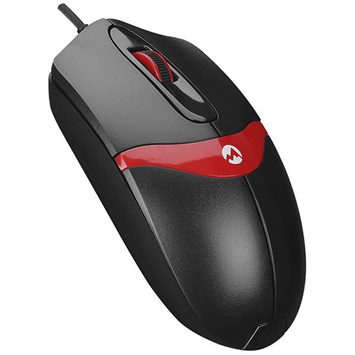 EVEREST MOUSE KABLOLU SM-220 SİYAH KIRMIZI 1