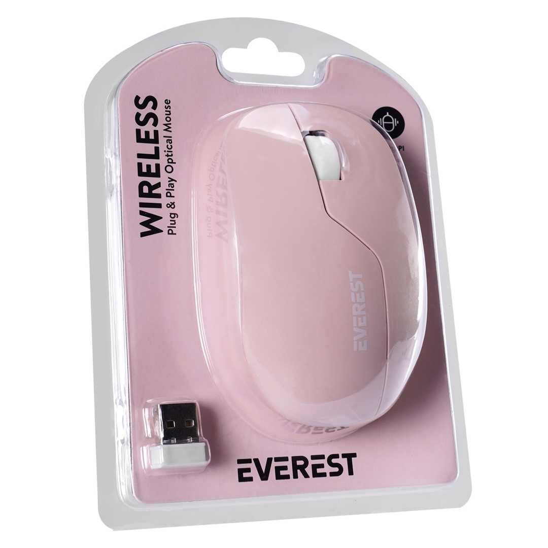EVEREST KABLOSUZ MOUSE SMW-973 PEMBE 1