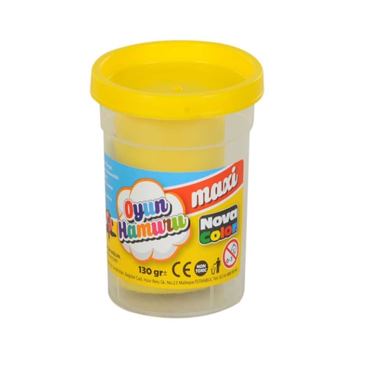 NOVA COLOR OYUN HAMURU SARI 130 GR MAXİ NC-4140 1