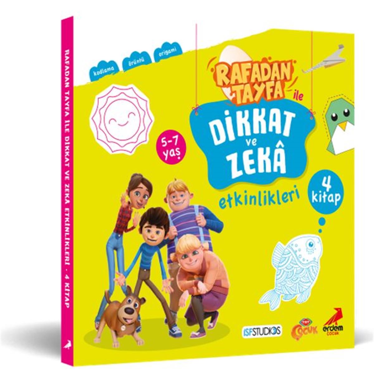 ERDEM ETKİNLİK KİTABI RAFADAN TAYFA İLE DİKKAT VE ZEKA (4 KİTAP) 1