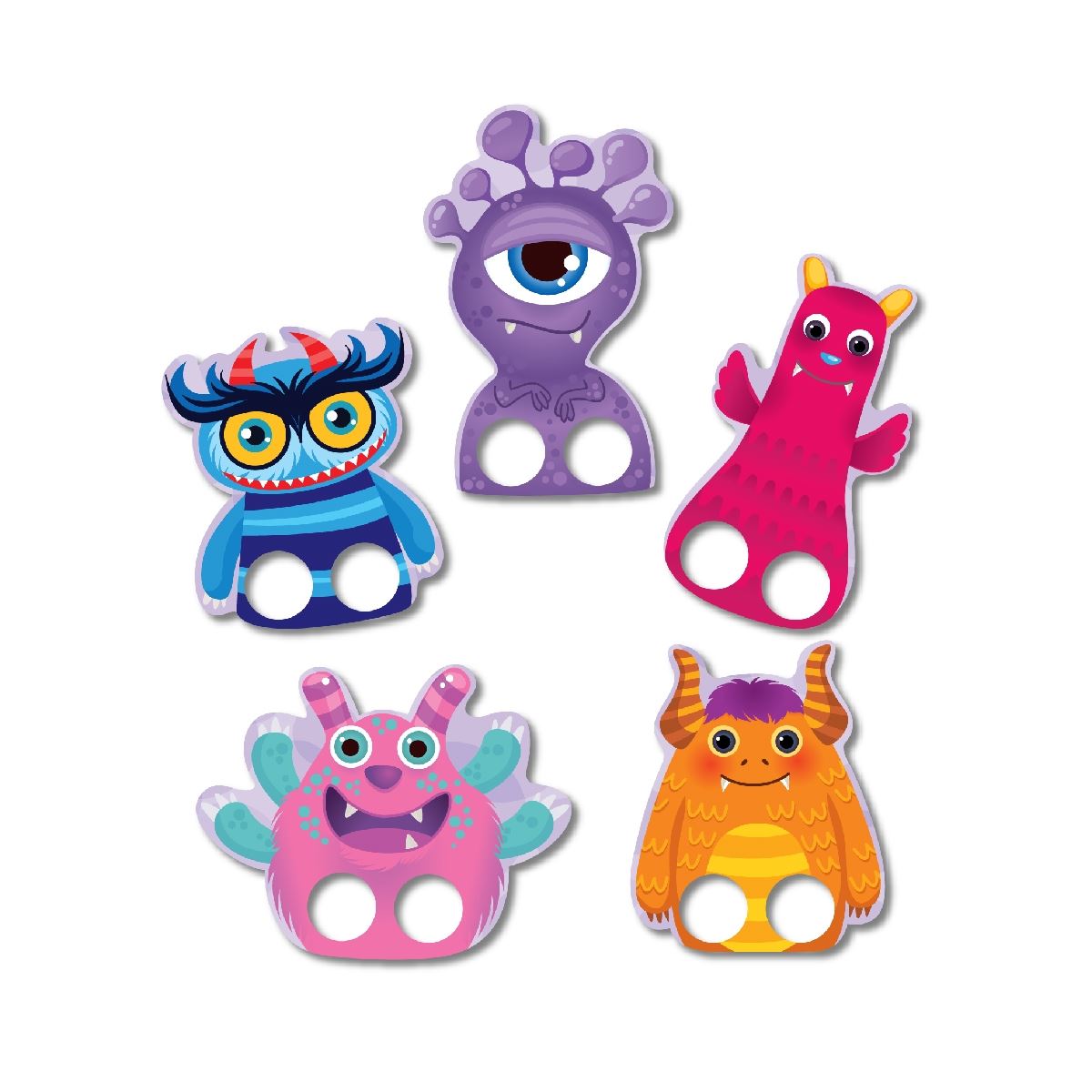 EOLO PARMAK KUKLA SEVİMLİ CANAVARLAR 4+ 1