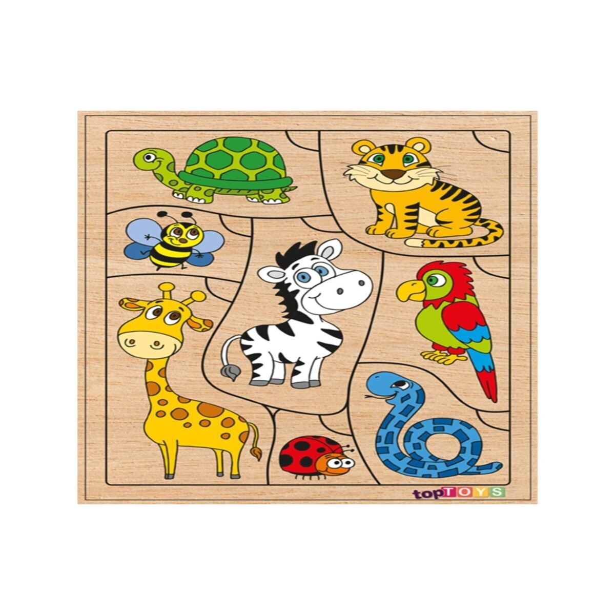 CHİVA AHŞAP PUZZLE CS-7040 BİL BAKALIM KİME AİT HAYVANLAR 1