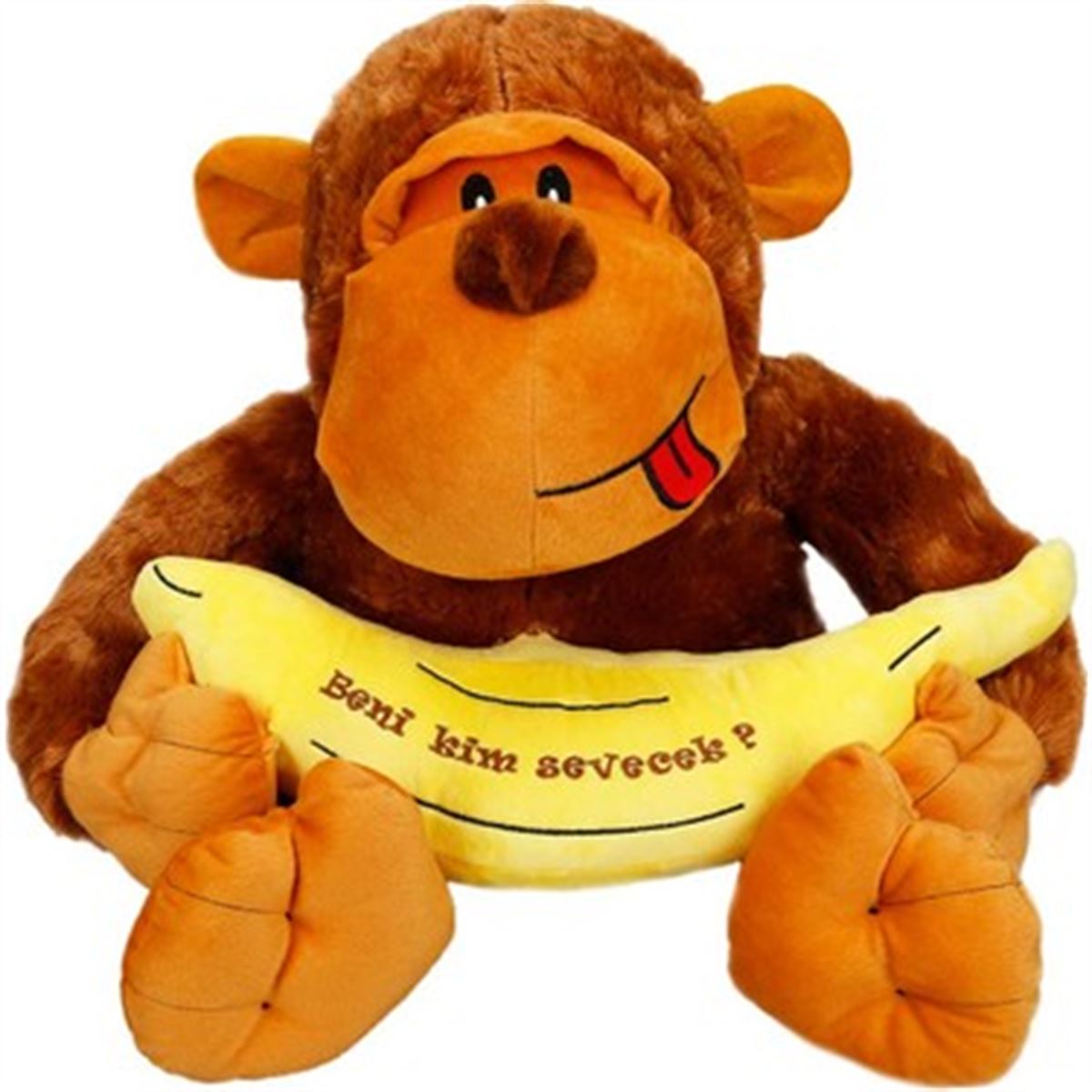 SUNMAN PELÜŞ DS20100 OTURAN MUZLU GORİL 50CM 1