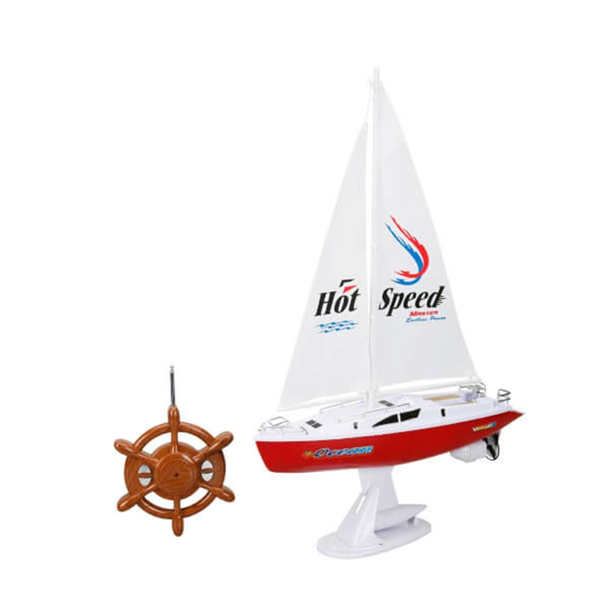 SUNMAN KUMANDALI YELKENLİ TEKNE 3588C HOT SPEED OCEAN YARIM FONKSİYON 38CM 1
