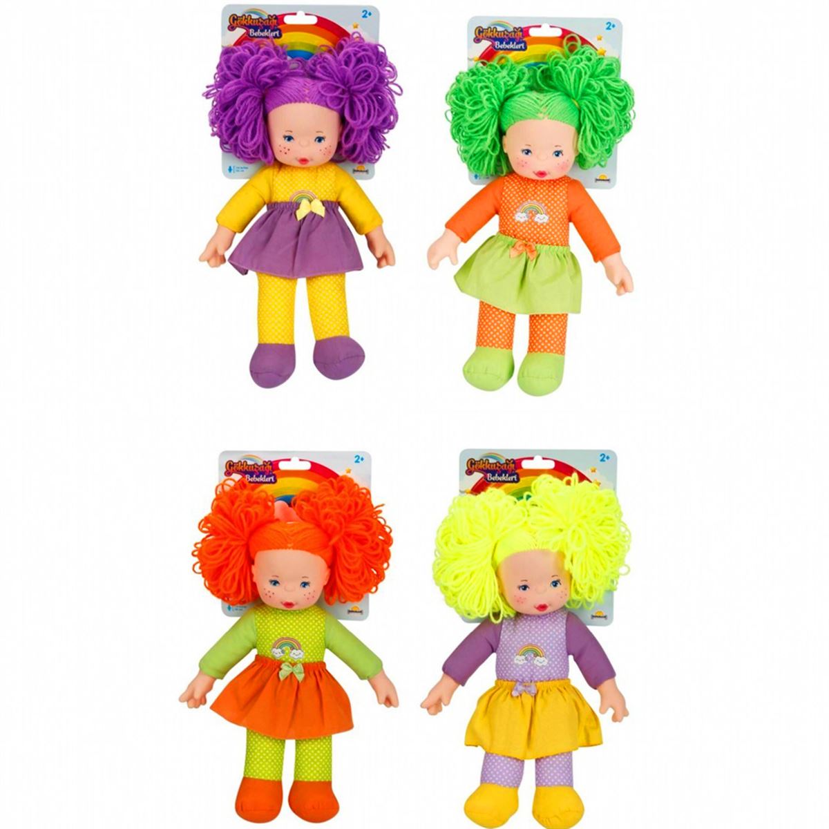 SUNMAN DOLLZN MORE 30012 GÖKKUŞAĞI BEBEKLERİ DOLGU 35 CM 3+ 1