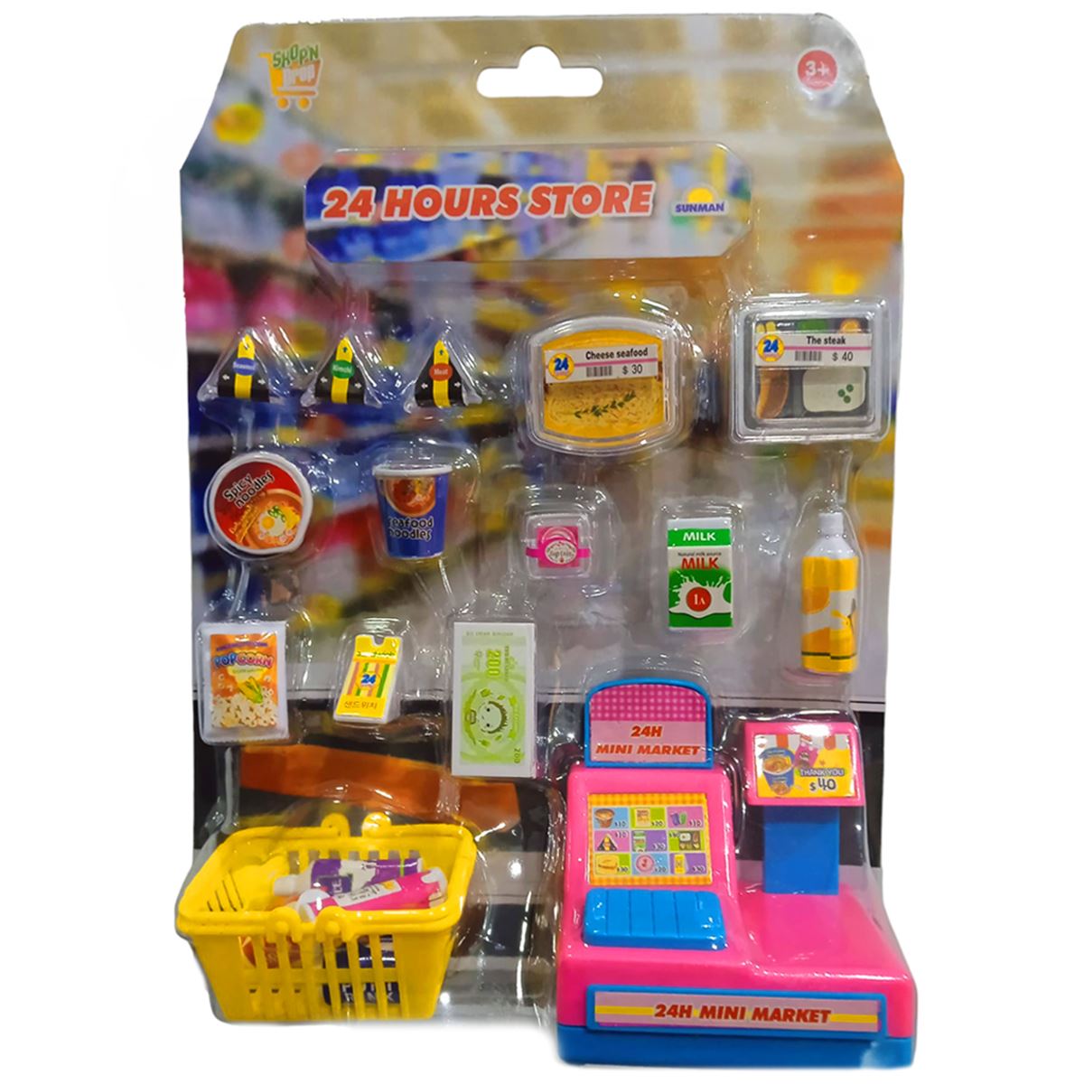 SUNMAN 24 HOURS STORE 88811 YİYECEKLER DÜKKANI 15 PARÇA KARTELADA 3+ 1