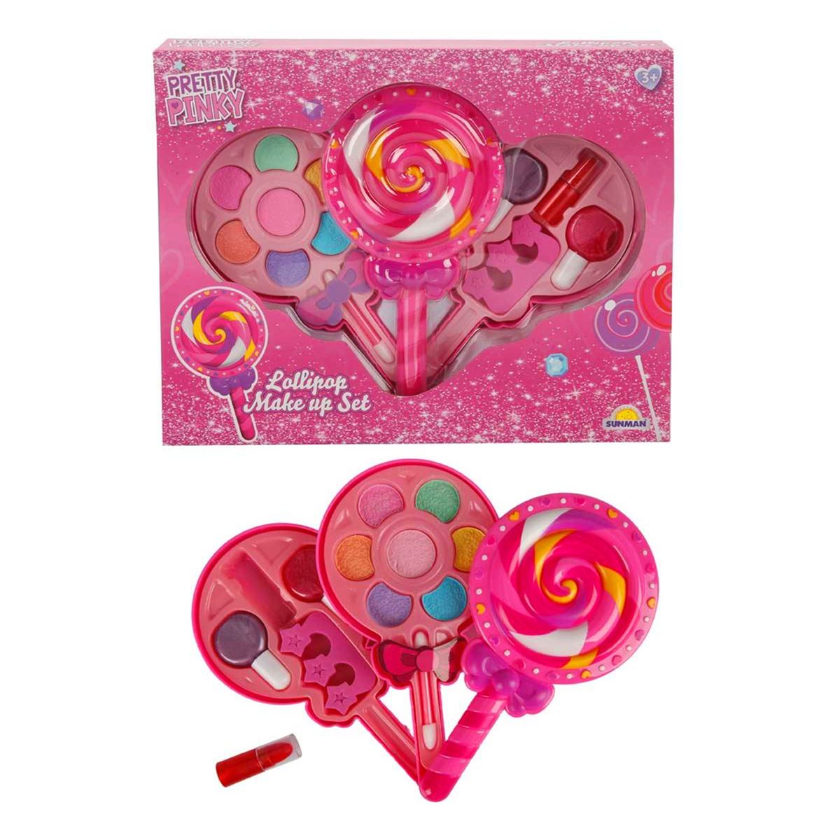 SUNMAN PRETTY PİNKY GÜZELLİK MAKYAJ SETİ 10381 LOLİPOP 3+ 1