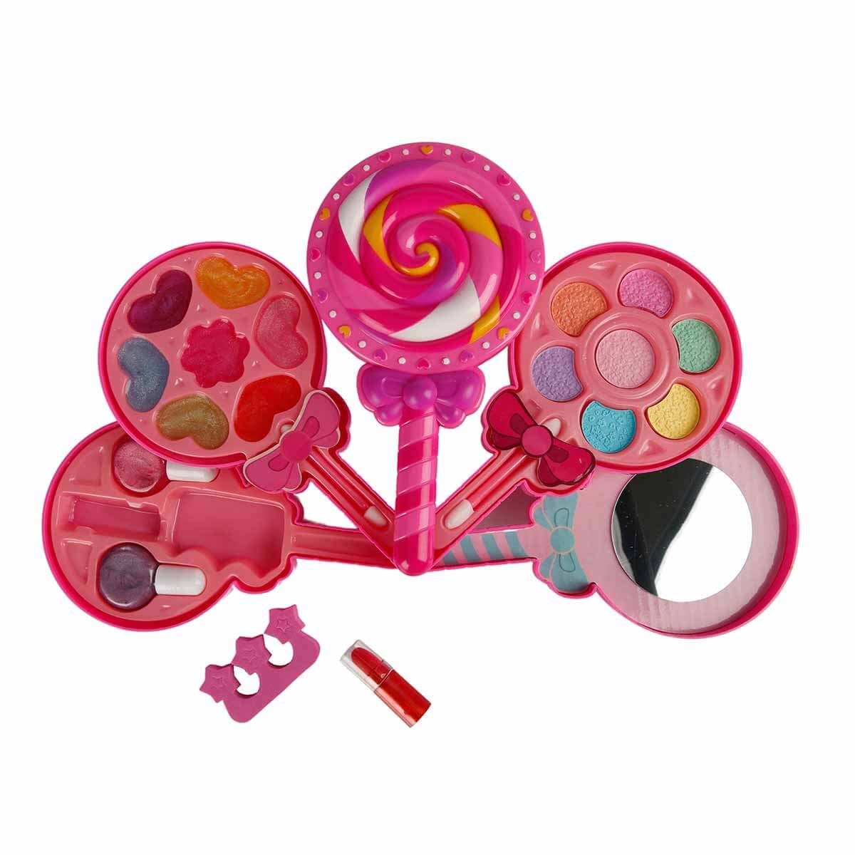 SUNMAN PRETTY PİNK 10384 GÜZELLİK MAKYAJ SETİ LOLİPOP ŞEKİLLİ 3+ 1