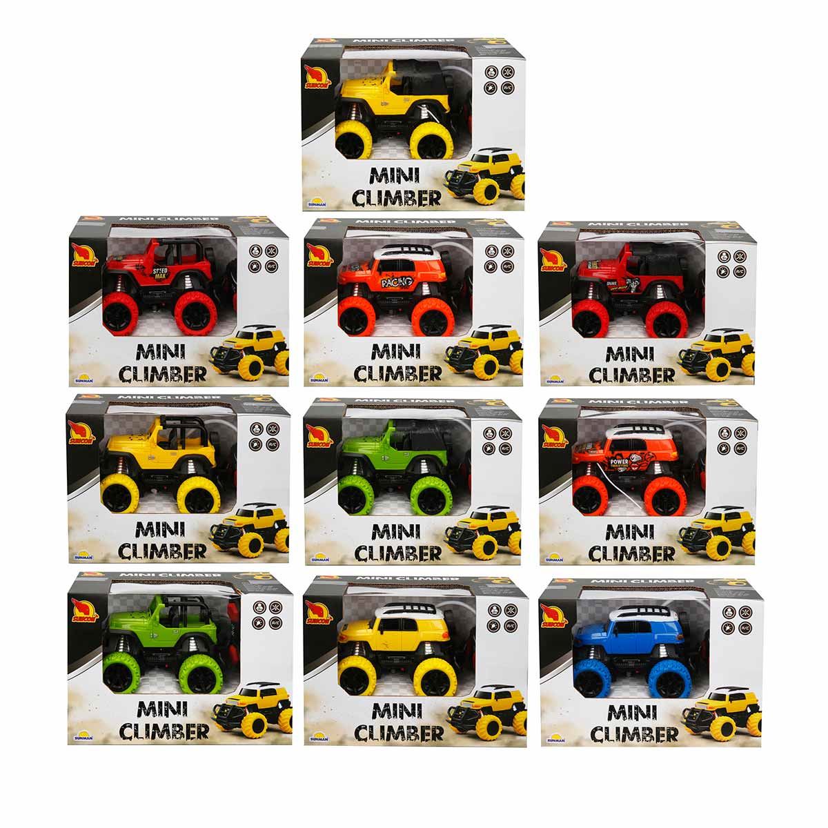 SUNMAN KUMANDALI JEEP 091-31 MİNİ CLİMBER IŞIKLI PİLLİ 12 CM 1