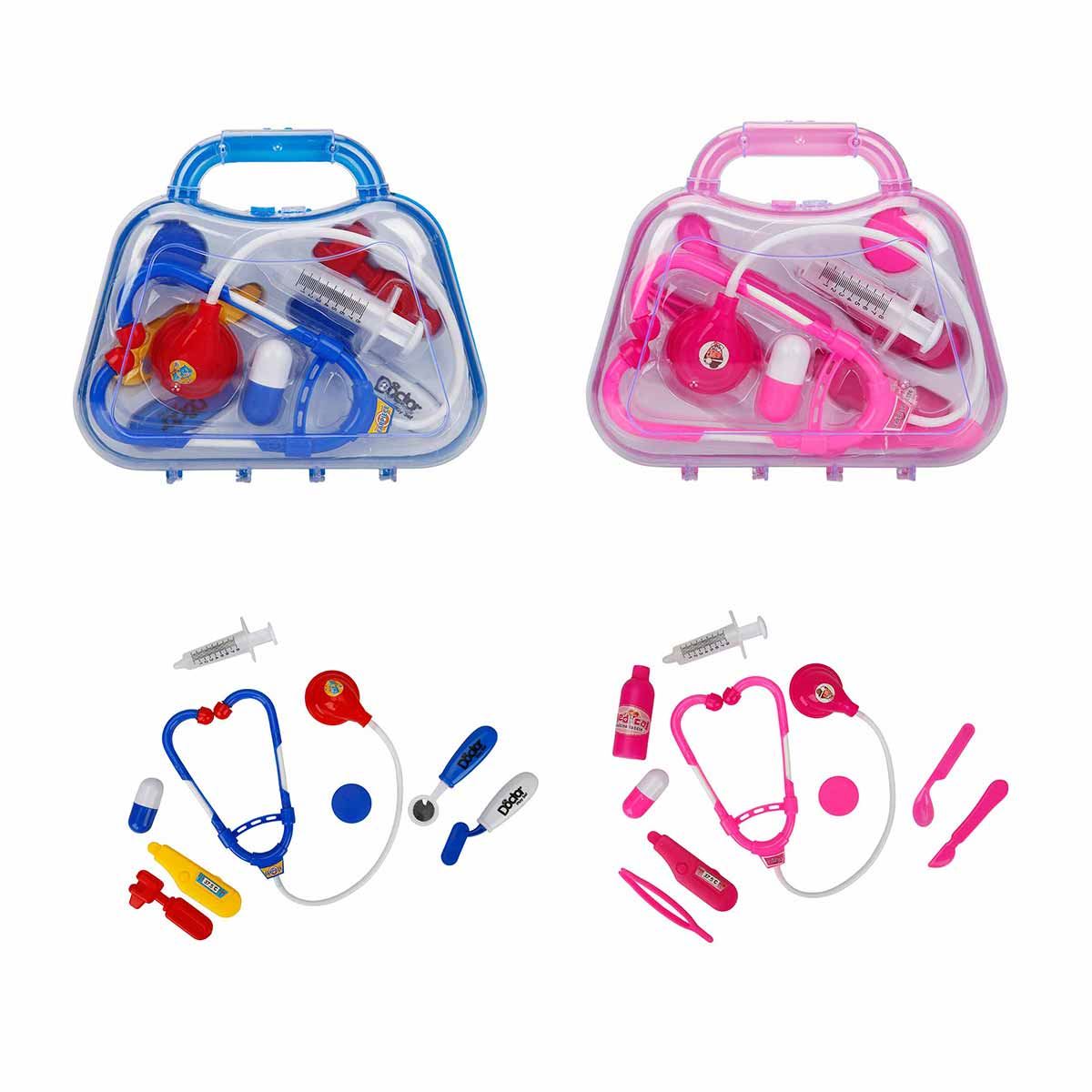 SUNMAN ÇANTALI DOKTOR SETİ 11870 8 PARÇA PEMBE-MAVİ 3+ 1