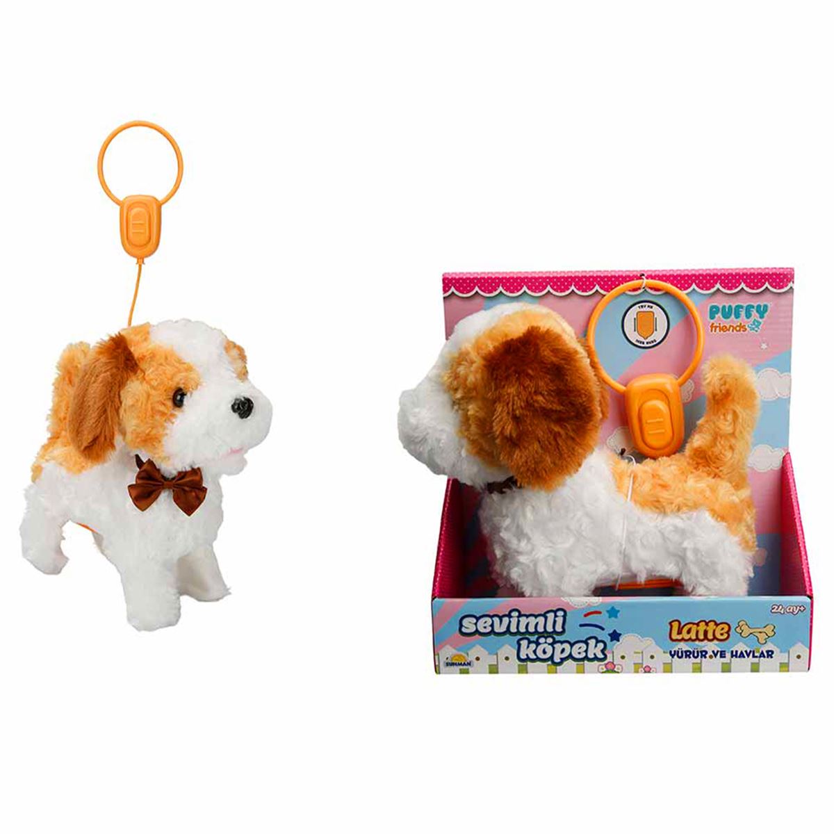 SUNMAN SEVİMLİ KÖPEK FT-B023 LATTE PELÜŞ YÜRÜYEN SESLİ 24M+ 1