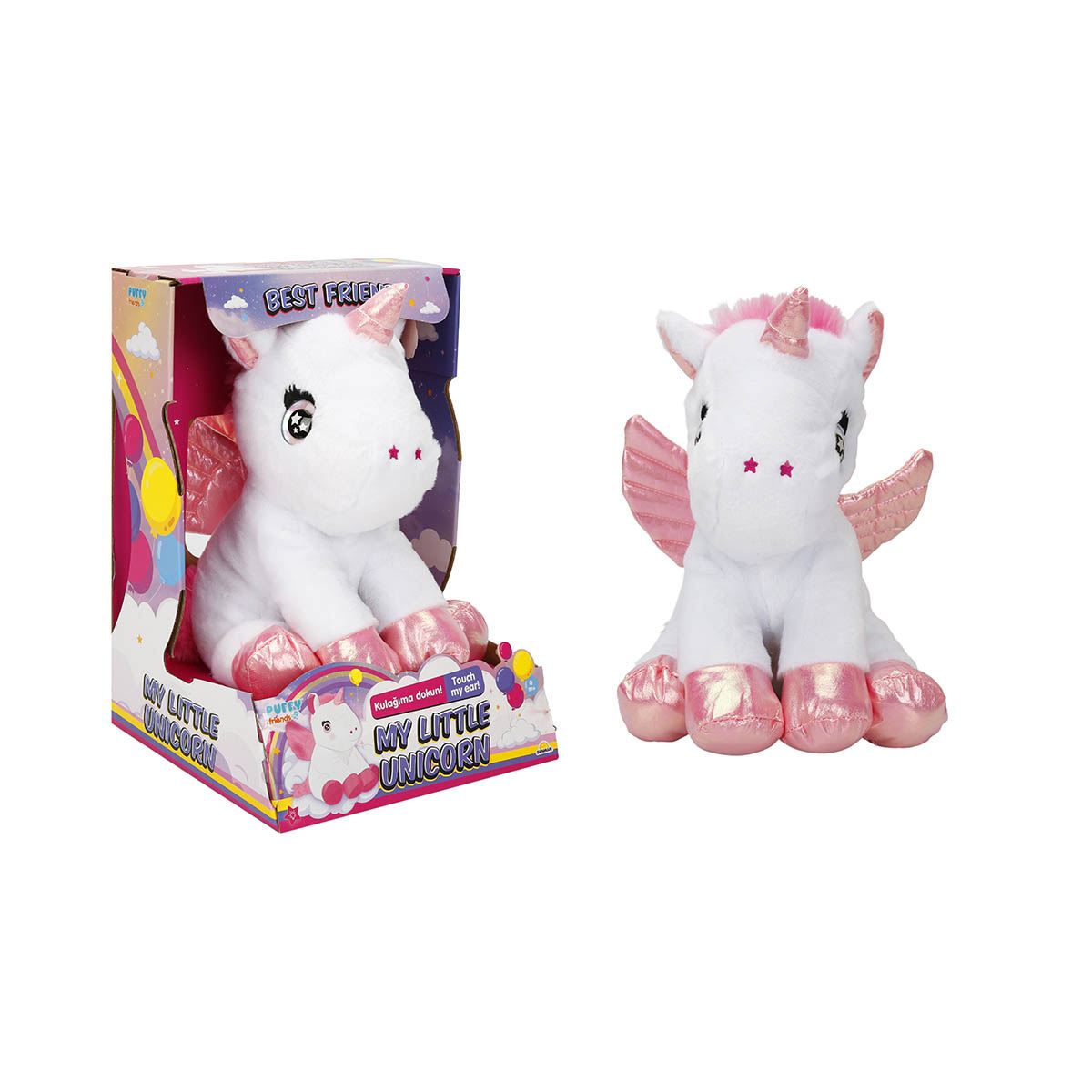 PUFFY FRİENDS PELÜŞ FT-B190 MY LİTTLE UNİCORN IŞIKLI PİLLİ 1