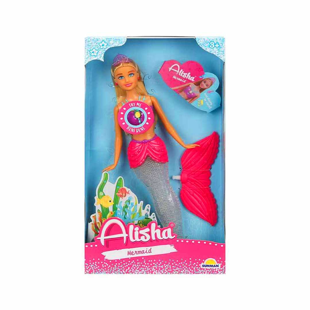 SUNMAN ALİSHA MERMAİD 99288 DENİZ KIZI BEBEK 29 CM 3+ 1