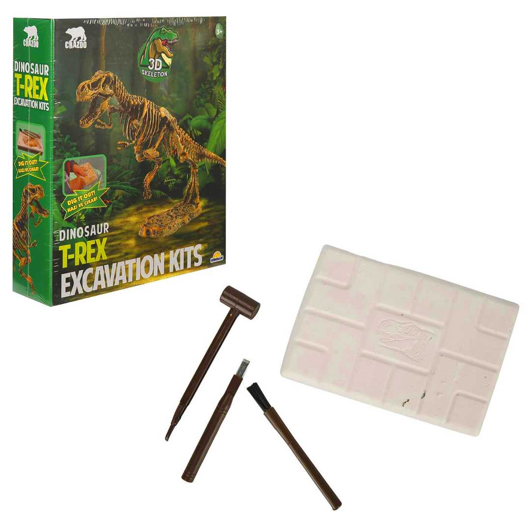 SUNMAN CRAZOO KAZI SETİ 501 3D DİNOZOR T-REX 3+ 1