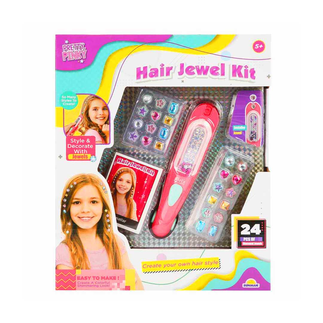 SUNMAN PRETTY PİNKY MBK-388 PARILTILI SAÇ ATÖLYESİ GÜZELLİK HOBİ SETİ 5+ 1