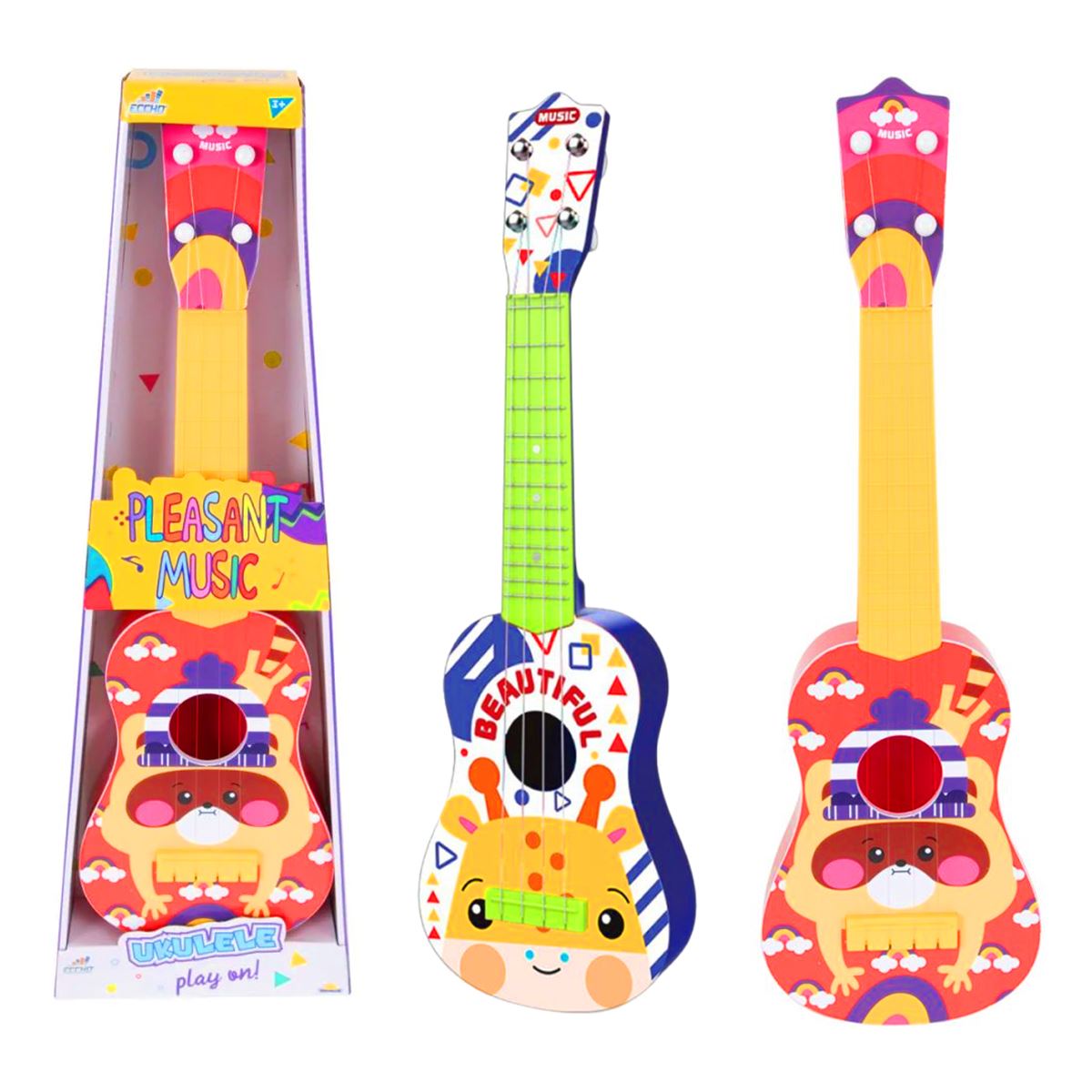 SUNMAN ECCHO UKULELE 77-01A TELLİ BASKILI 3+ 1