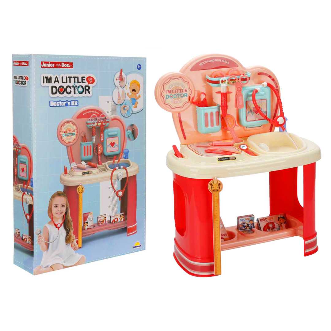 SUNMAN JUNİOR DOC DOKTOR SETİ 8832-1 BÜYÜK KUTULU 14 PARÇA 3+ 1