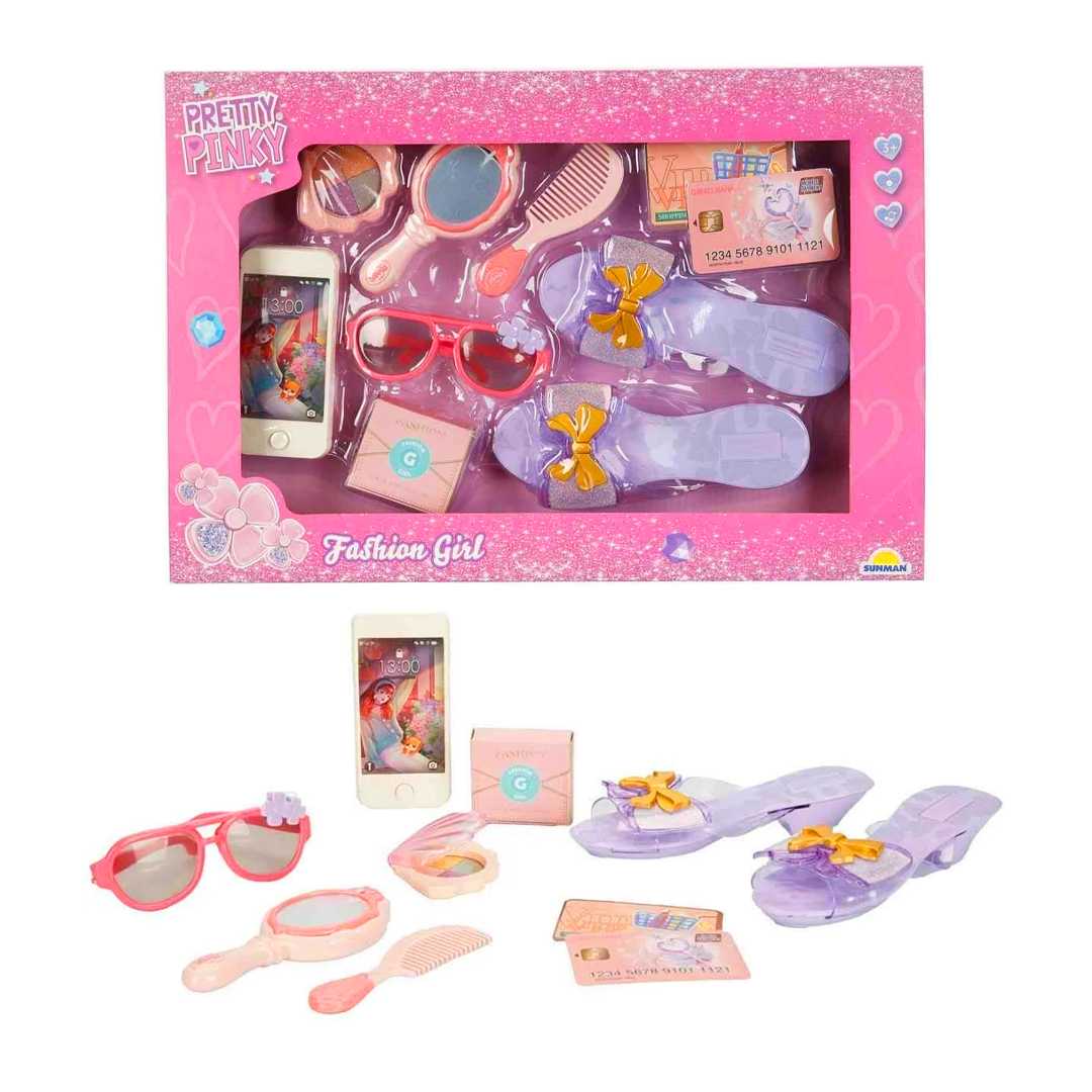 SUNMAN PRETTY PİNKY 161-1 KOKOŞ SET TERLİK GÖZLÜK TARAK 3+ 1