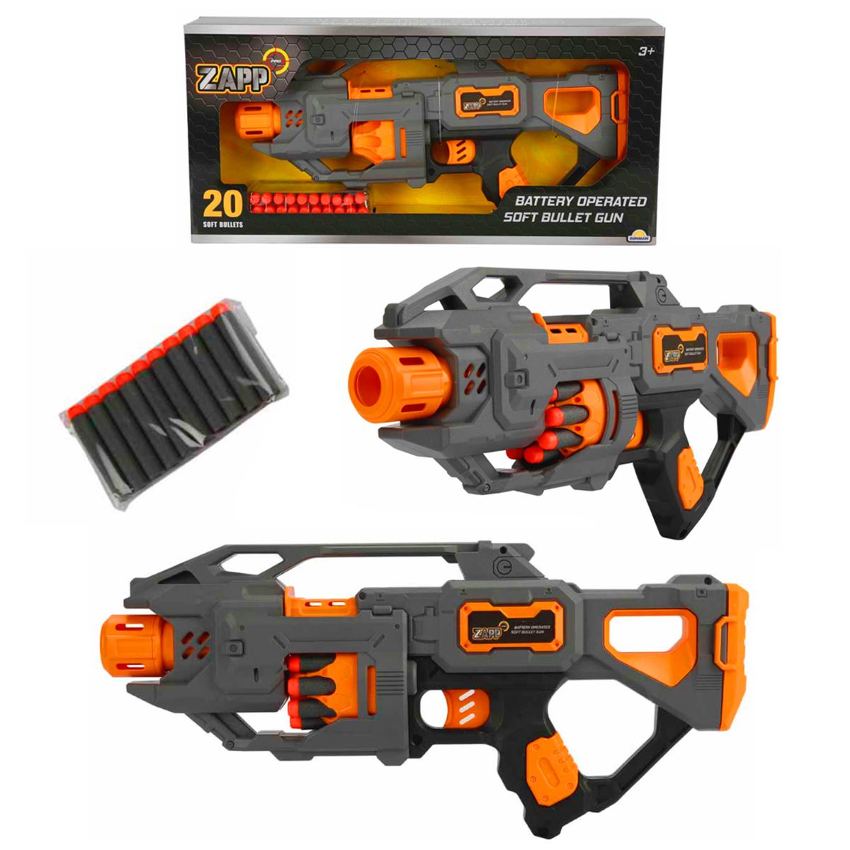 SUNMAN ZAPP PRO ZC7139 SÜNGER TABANCASI 20 MERMİ 3+ 1