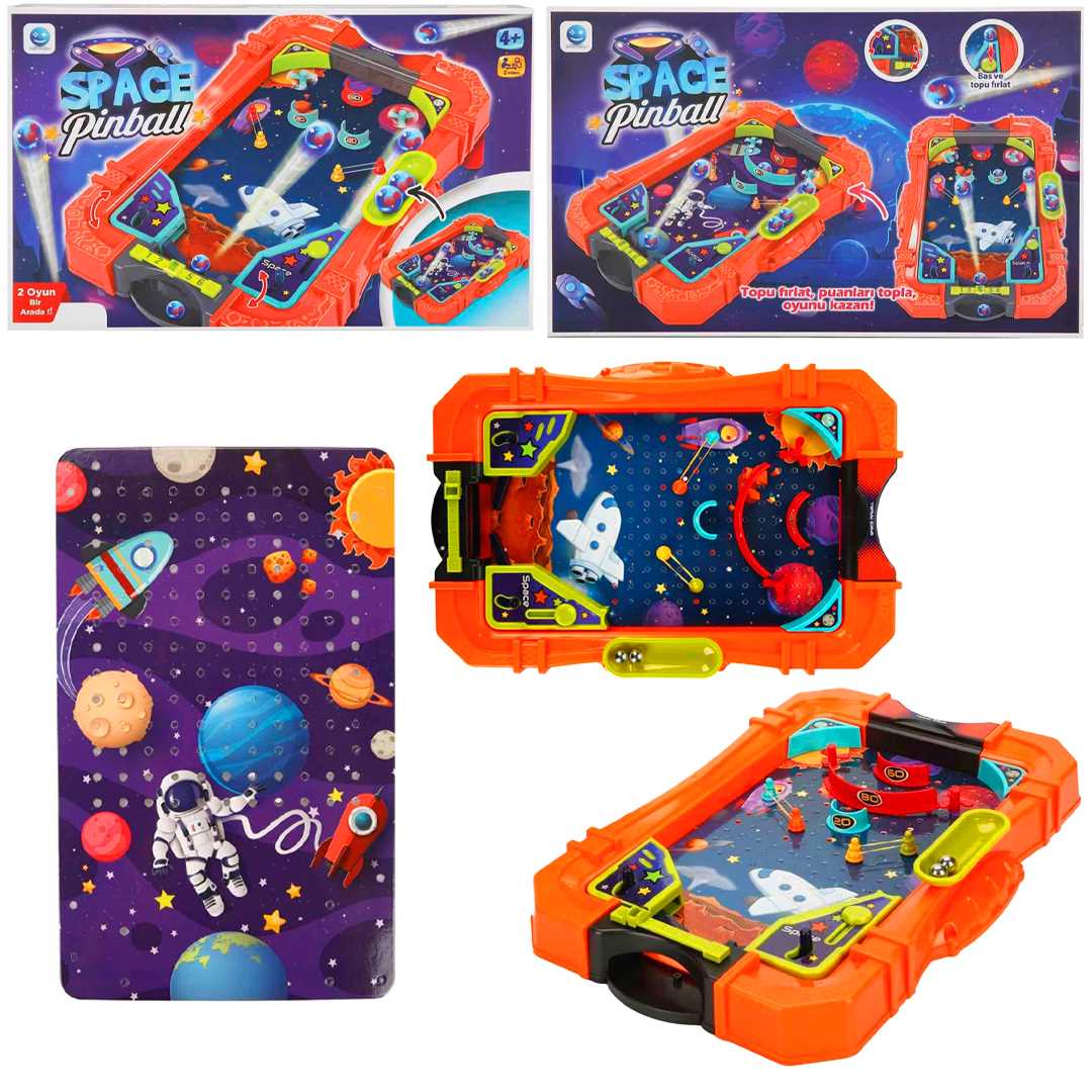 SMİLE GAMES SPACE PİNBALL 007-165 2İN1 KUTU OYUNU 4+ 1