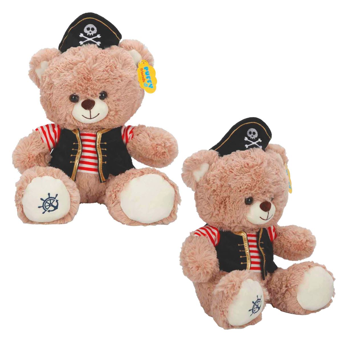 SUNMAN PUFFY FRİENDS PELÜŞ LH4534 KORSAN ELBİSELİ AYI 32 CM 1