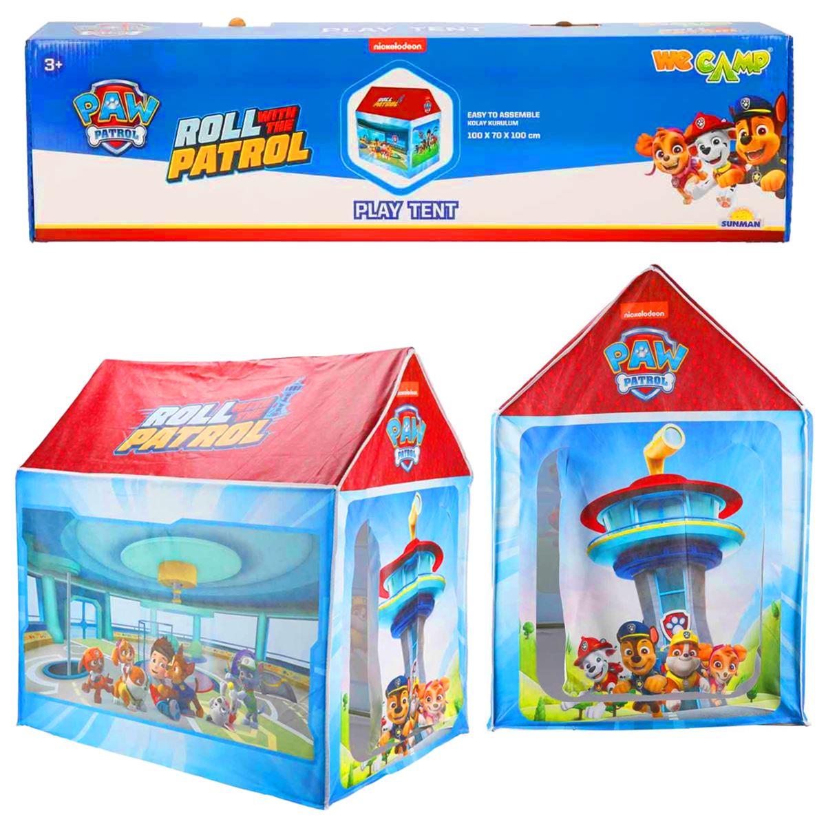 SUNMAN WE CAMP ÇADIR S00004849 PAW PATROL ROLL WİTH THE PATROL 100x70x100 CM 3+ 1
