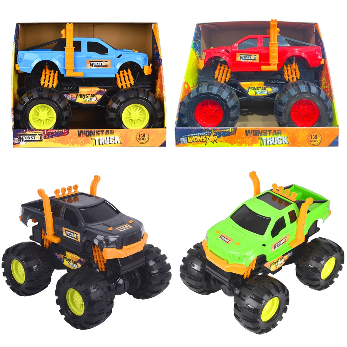 ZUZU TOYS ARAZİ ARACI 4128 WONSTAR TRUCK OFFROAD 1:8 3+ 1