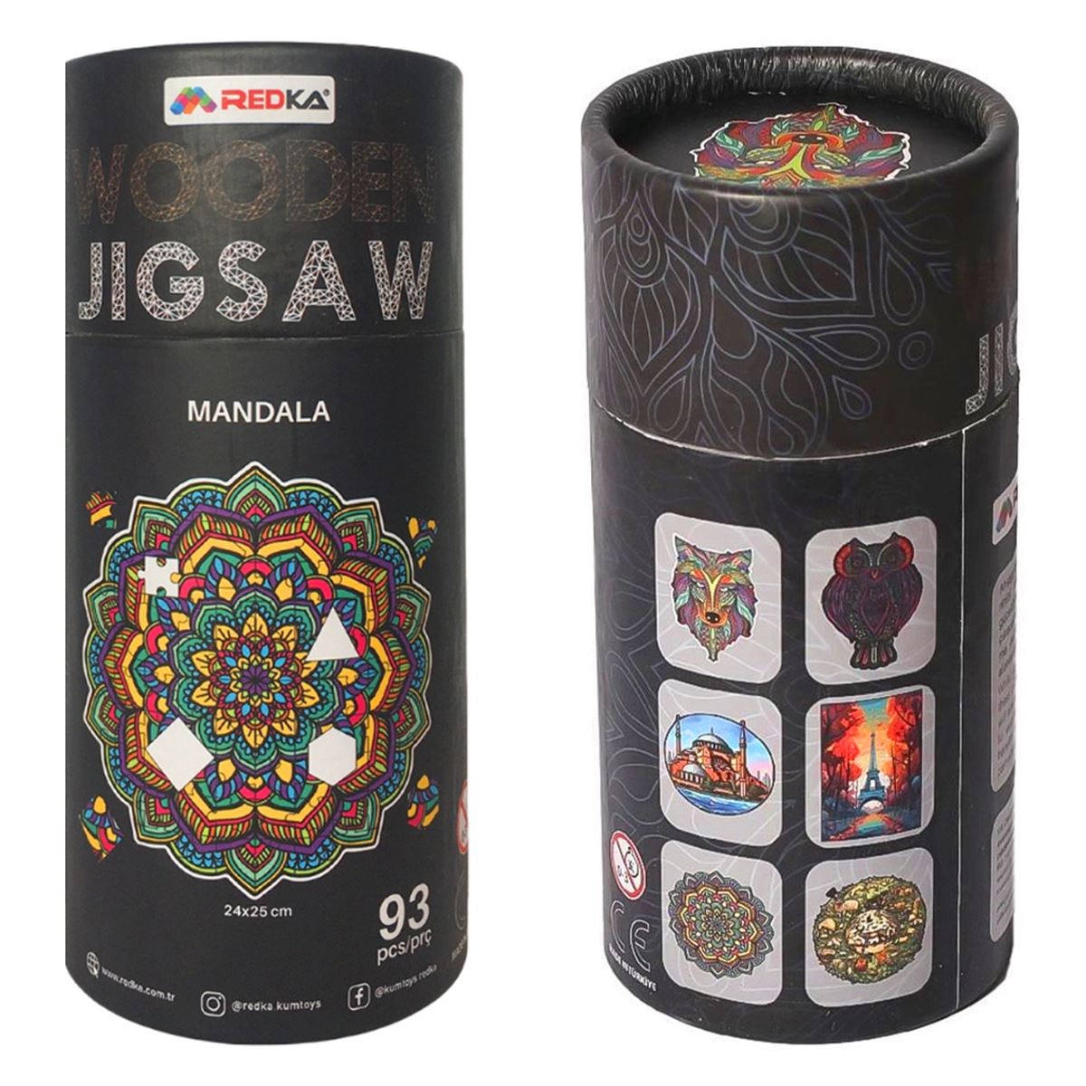 REDKA WOODEN JİGSAW 5643 MANDALA 93 PARÇA 6 MODEL 3+ 1