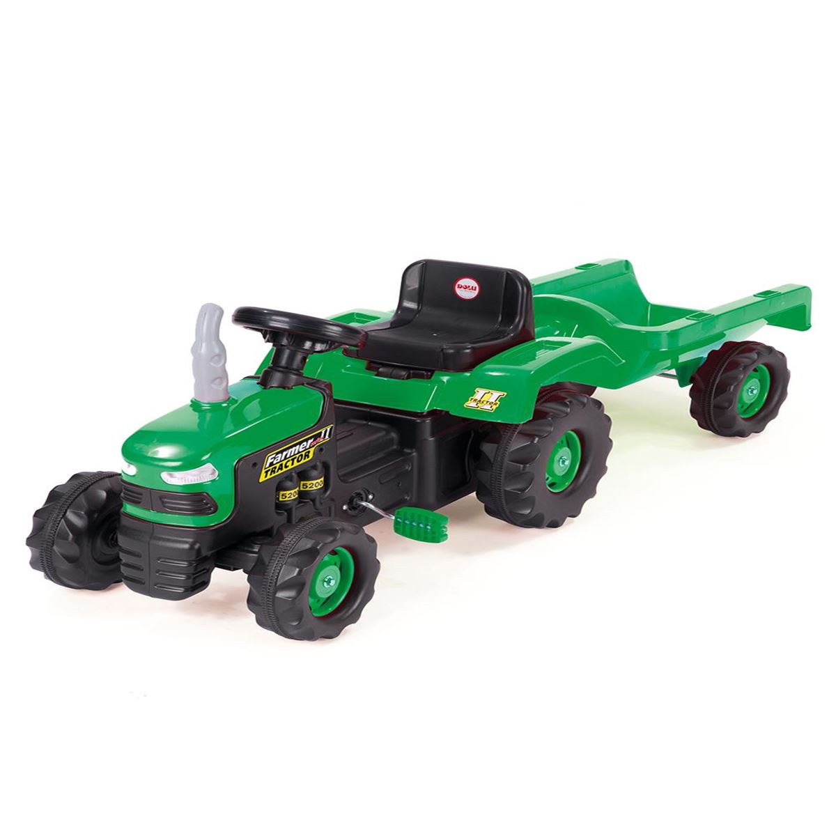 VENÜS PEDALLI TRAKTÖR RÖMORKLU YEŞİL 1