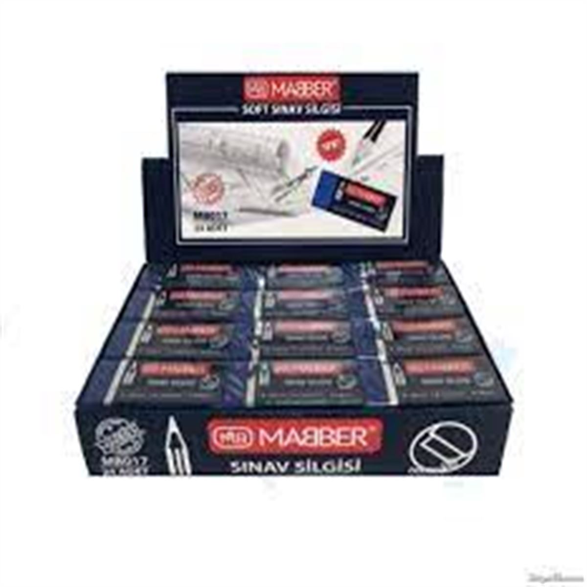 MABER SINAV SİLGİSİ MAVİ SOFT 24 LÜ MS-17 1