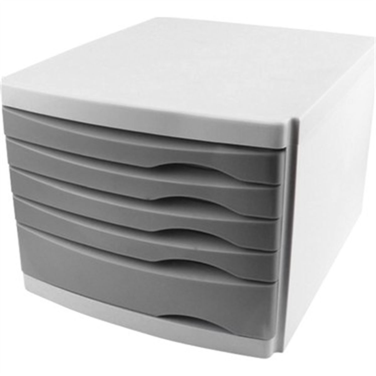 OPS EVRAK RAFI ÇEKMECELİ 5 Lİ GRİ BEYAZ CMC 105 1