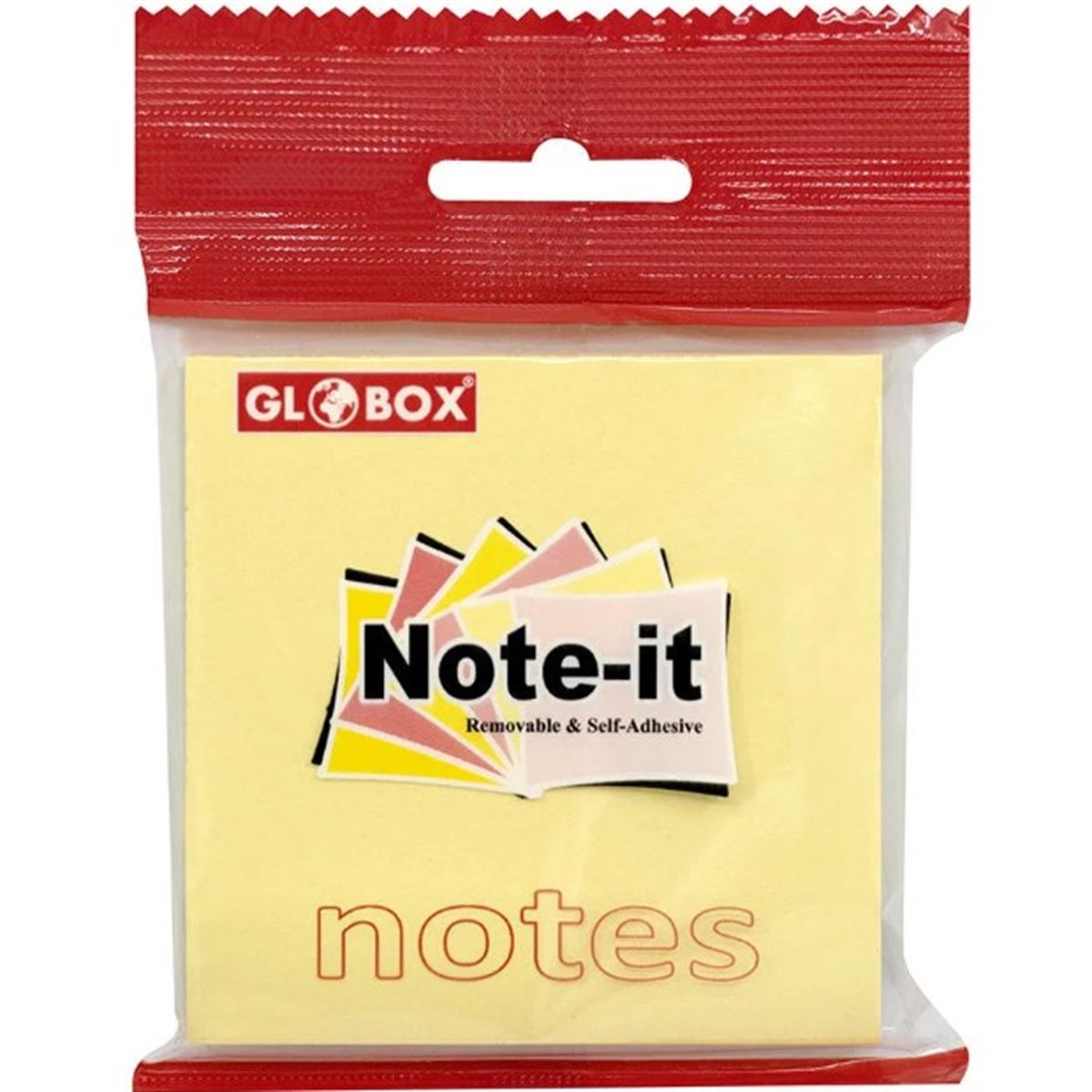 GLOBOX YAPIŞKANLI NOT KAĞIDI 75x75 SARI 100 YP 12 Lİ 6630 1