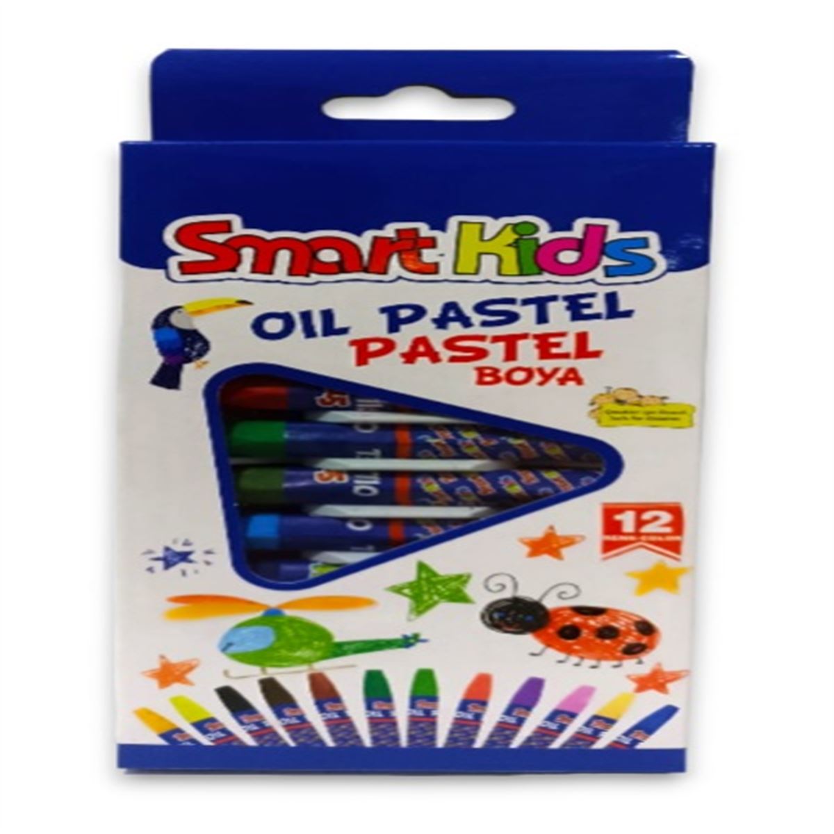 SMART KİDS YAĞLI PASTEL BOYA 12 RENK 3557 1