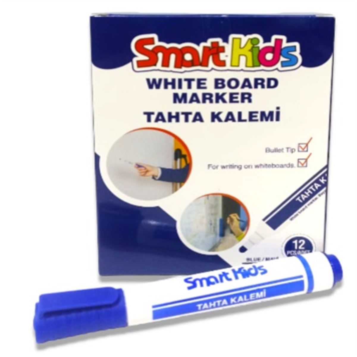 SMART KİDS TAHTA KALEMİ MAVİ 12 Lİ 3569 1