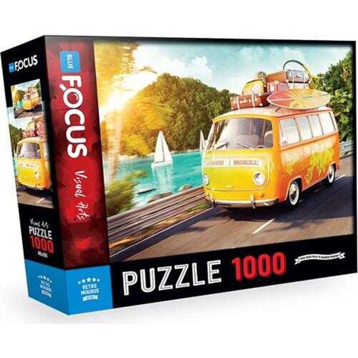 BLUE FOCUS YAPBOZ BF292 RETRO MİNİBÜS 1000 PARÇA 1