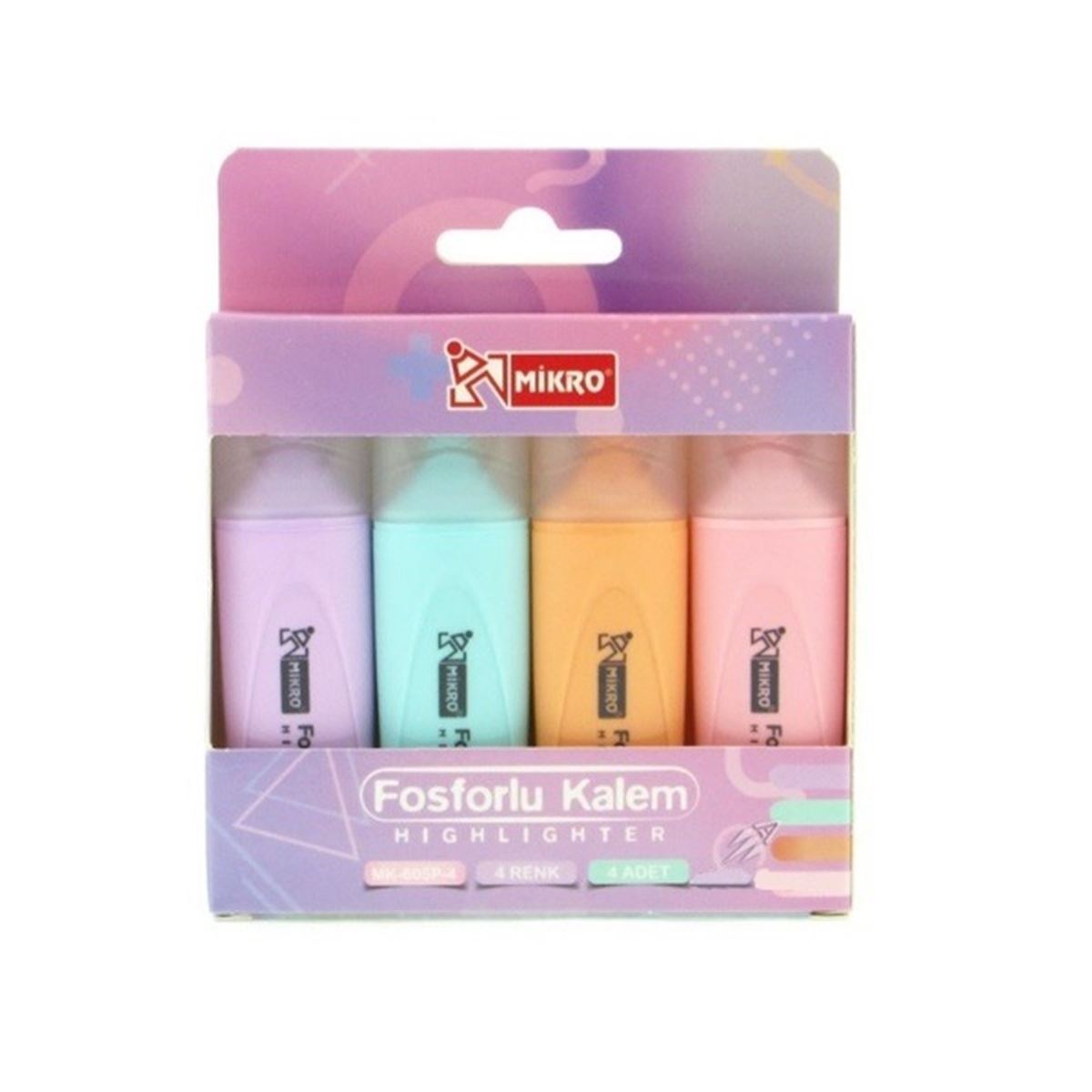 MİKRO FOSFORLU KALEM 4 RENK MK-605P-4 1