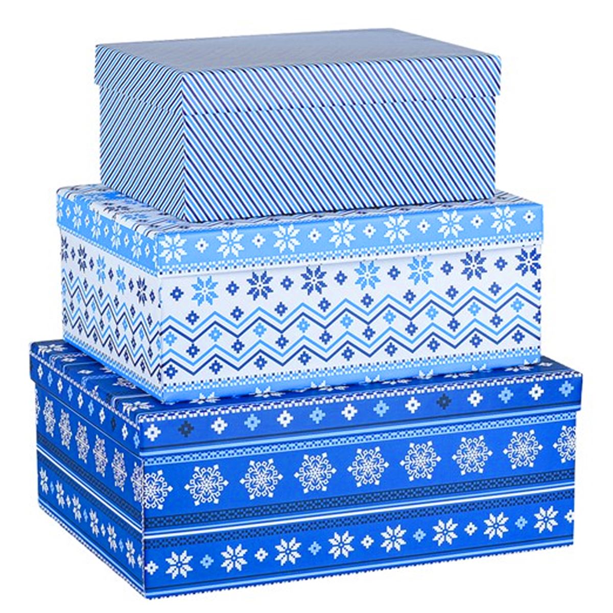 MİKRO HEDİYE KUTUSU MBX-4218 3 LÜ BÜYÜK BLUE WİNTER 1