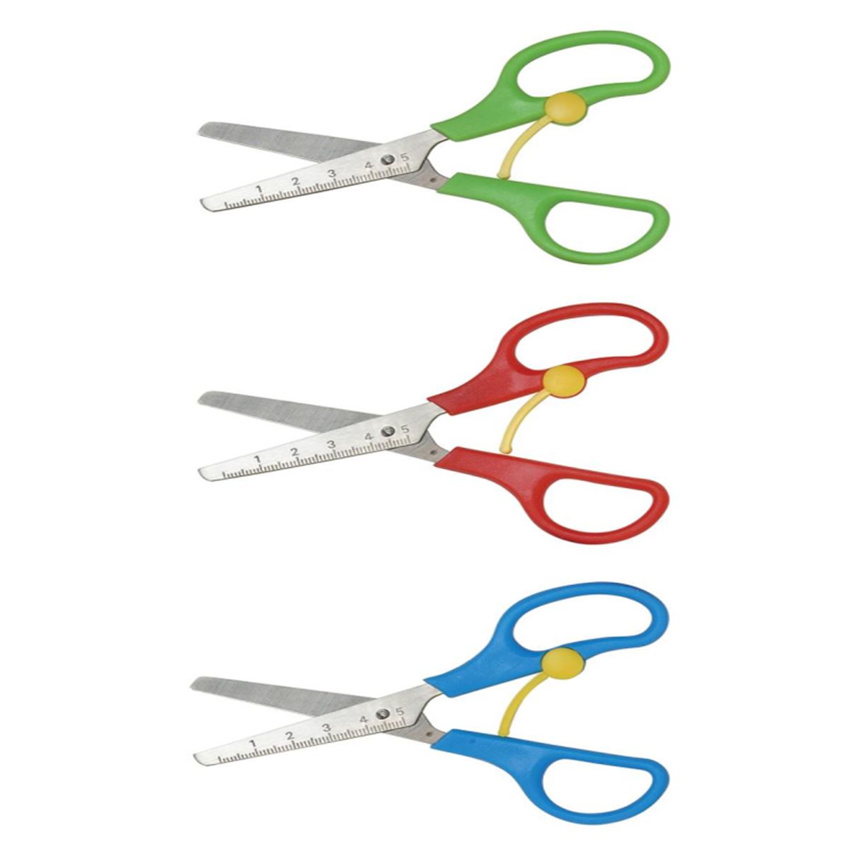 PUTİ OKUL MAKASI KORUMALI YAYLI CETVELLİ 24 LÜ 1055 1