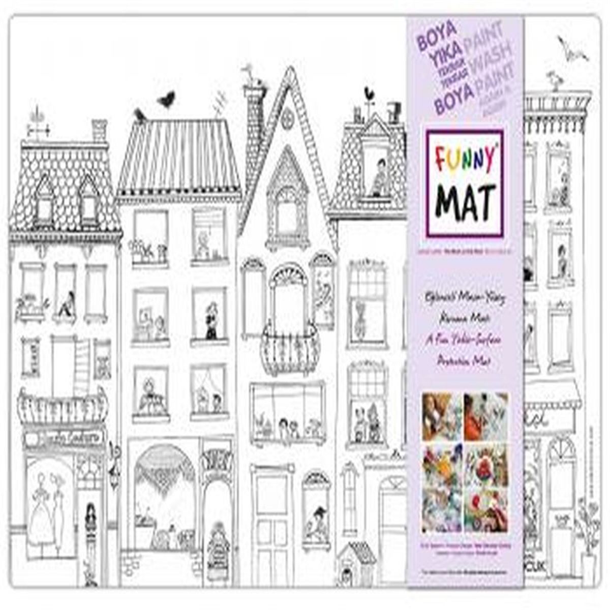 AKADEMİ ÇOCUK FUNNY MAT ÇATIDAKİ LEYLEK 33,5X48 CM 1