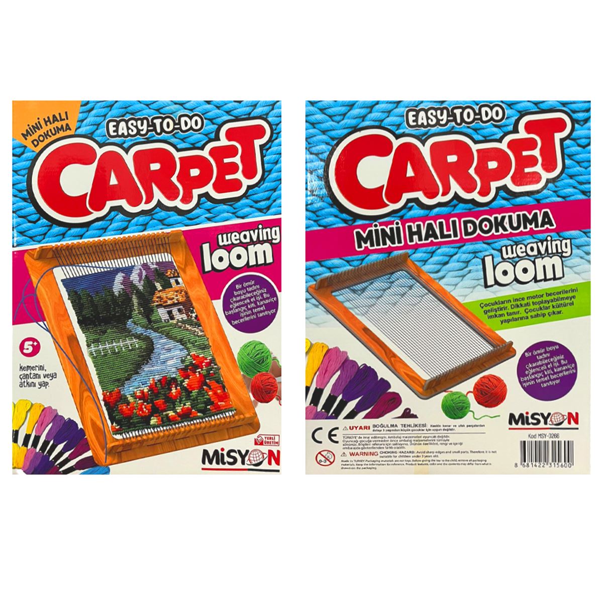 MİSYON HALI DOKUMA SETİ AHŞAP MYS-0266 1