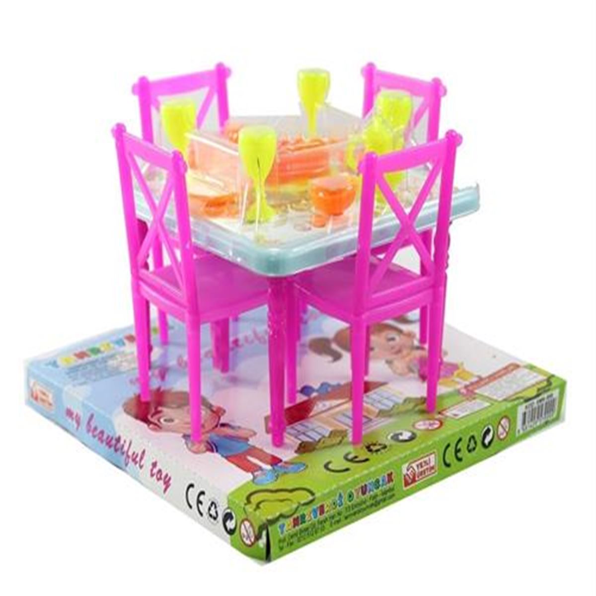 TANRIVERDİ MY BEAUTİFUL TOY SMK999 YEMEK MASASI SETİ 3+ 1